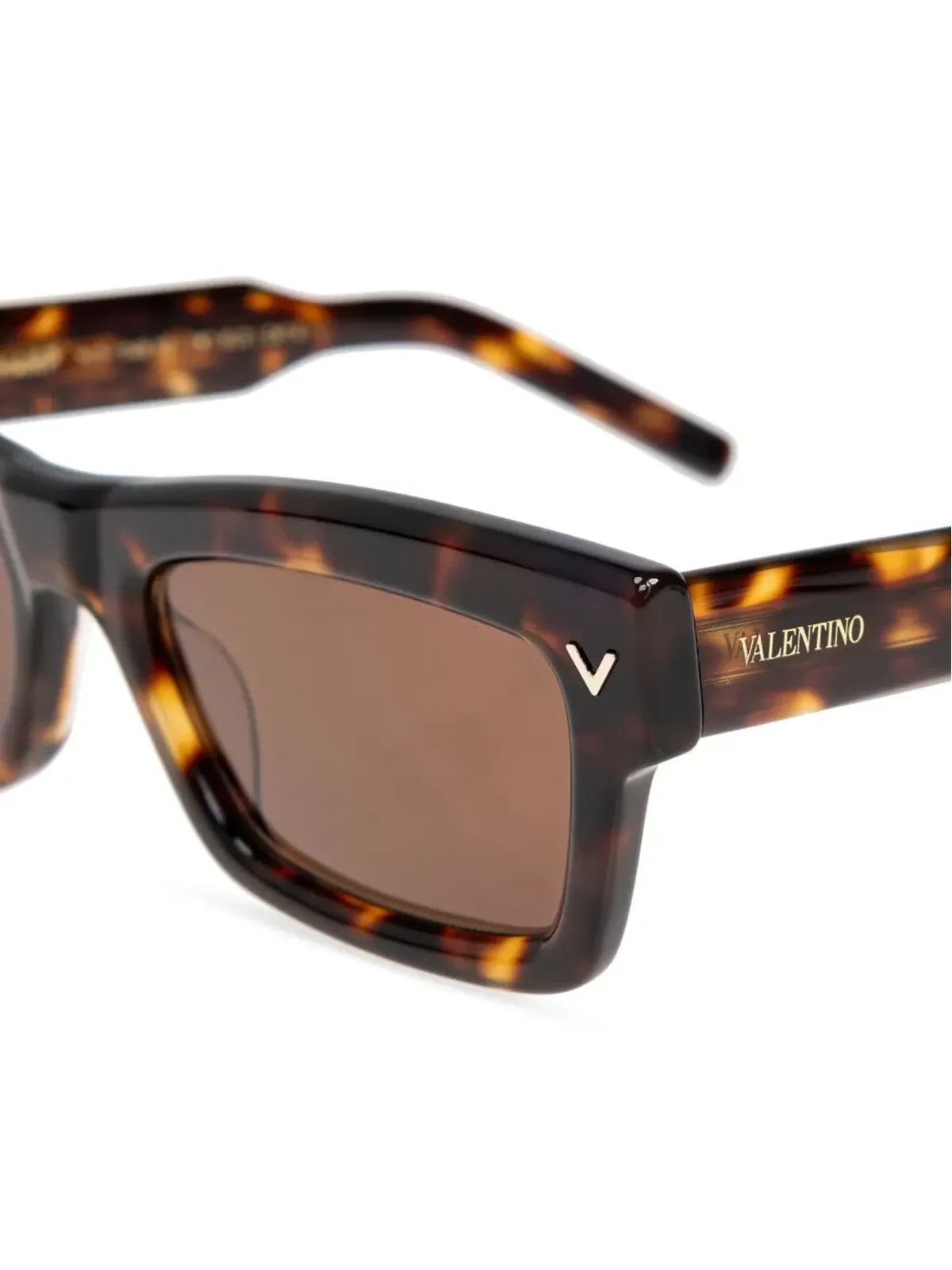 VALENTINO GARAVANI EYEWEAR V字型長方形サングラス - 画像3