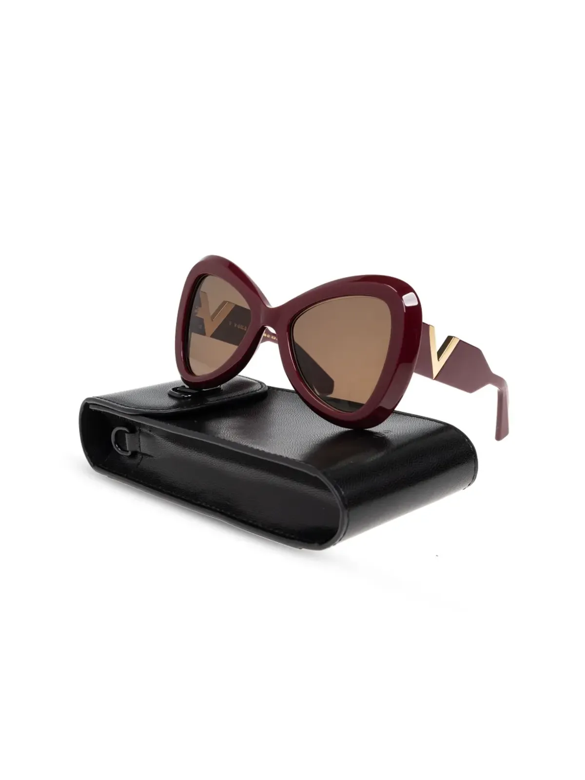 VALENTINO GARAVANI EYEWEAR oversize-frame sunglasses - Red - 画像3