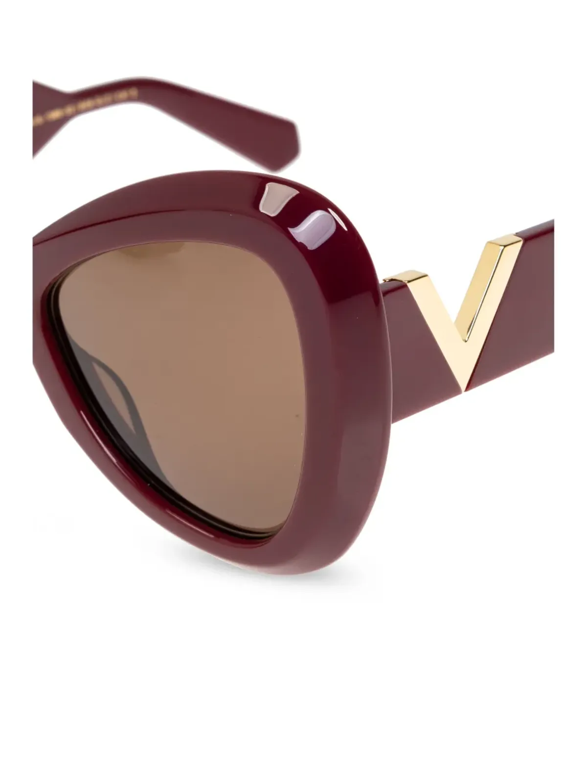 VALENTINO GARAVANI EYEWEAR oversize-frame sunglasses - Red - 画像4