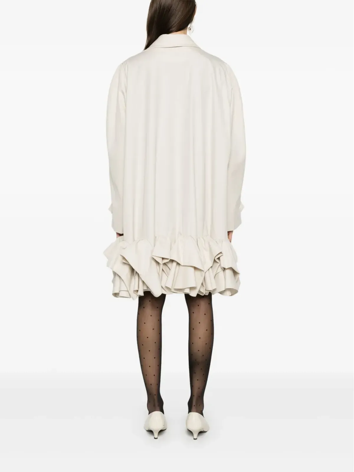 Viktor &amp; Rolf フリル付きトレンチコート - 画像4