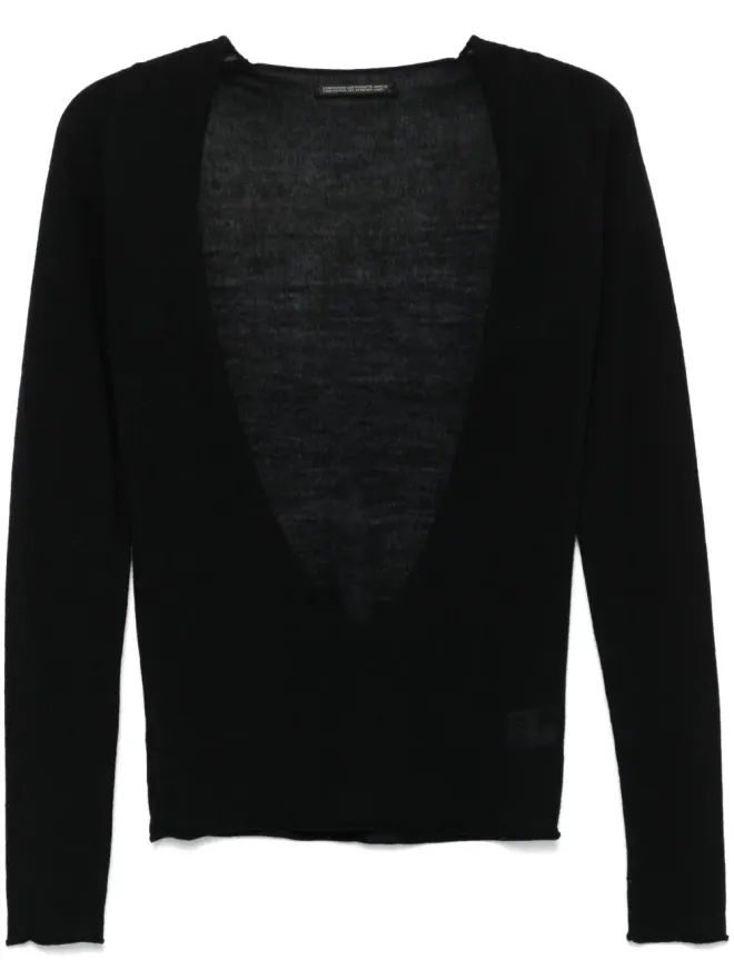 Yohji Yamamoto Pre-Owned Yohji Yamamoto Pre-Owned 細編みトップスの商品画像