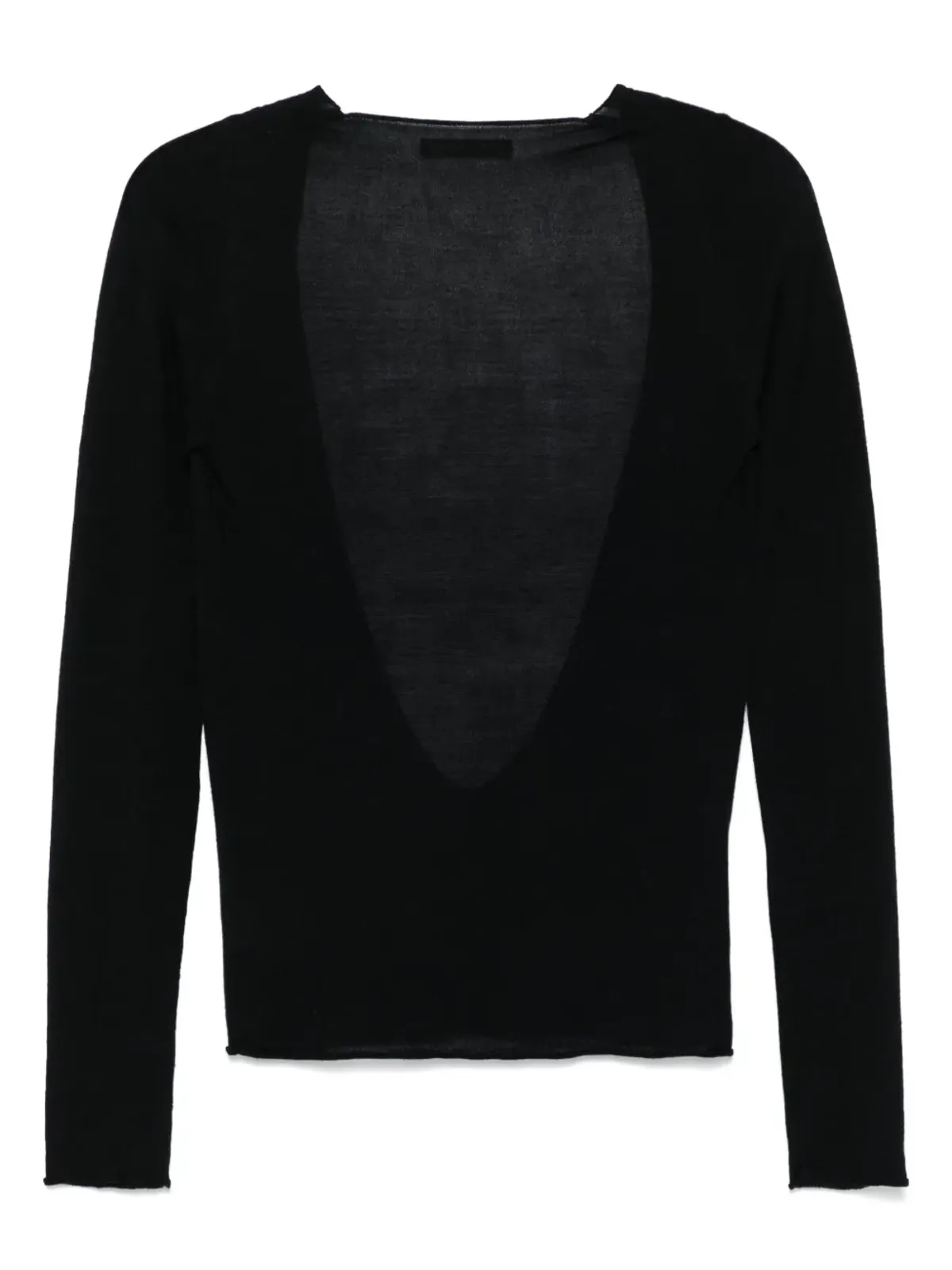 Yohji Yamamoto Pre-Owned 細編みトップス - 画像2