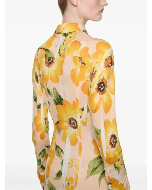 Acne Studios フローラルプリント ミディドレス - サムネイル5