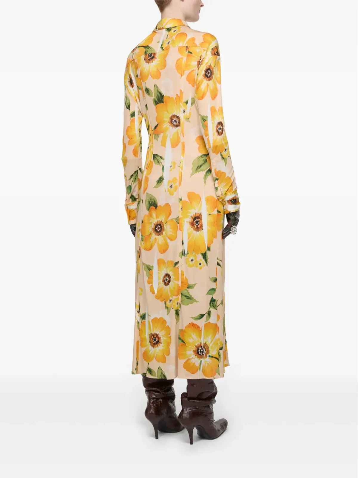 Acne Studios フローラルプリント ミディドレス - 画像4