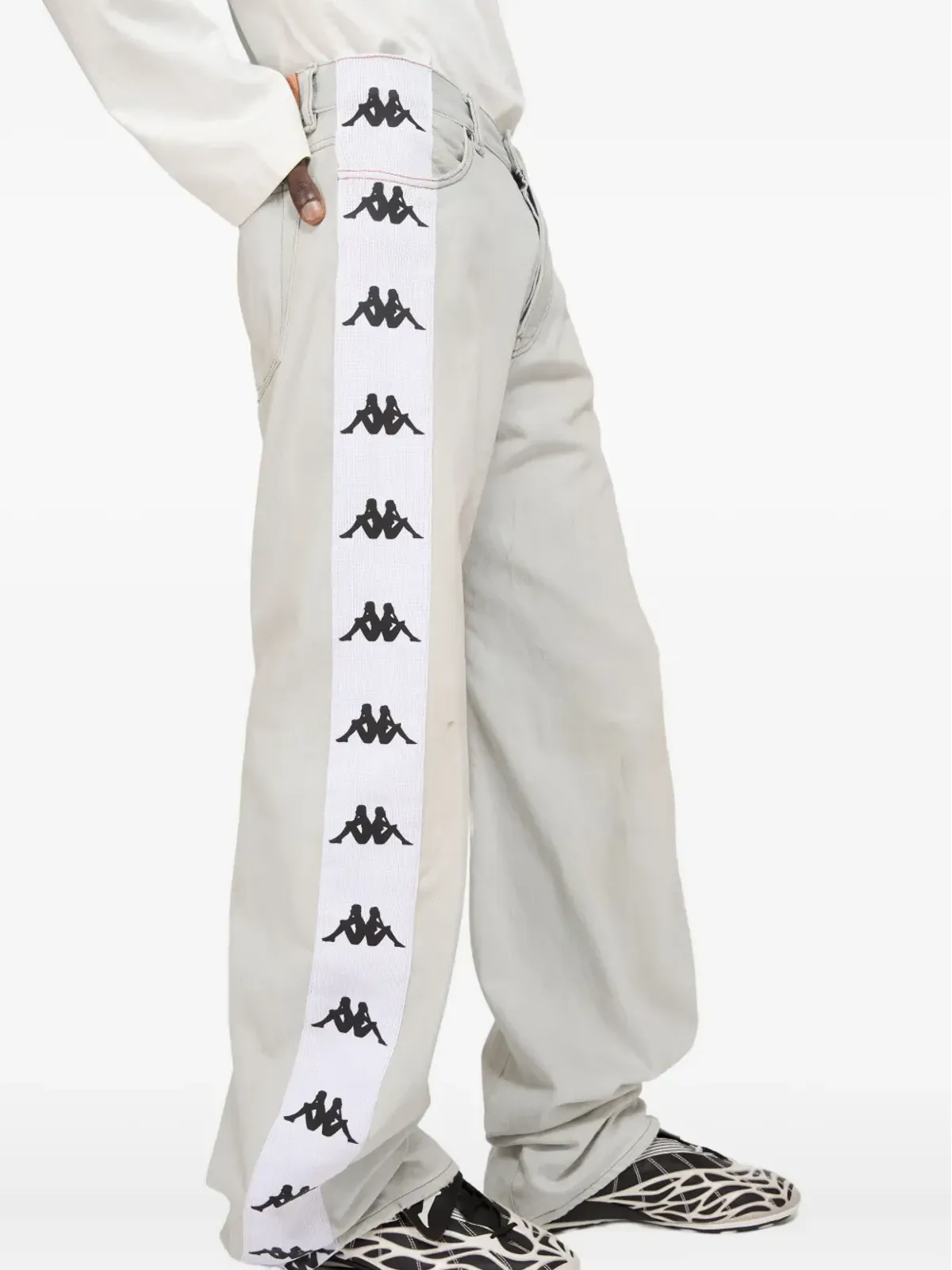 Acne Studios x Kappa ストレートレッグジーンズ - 画像4