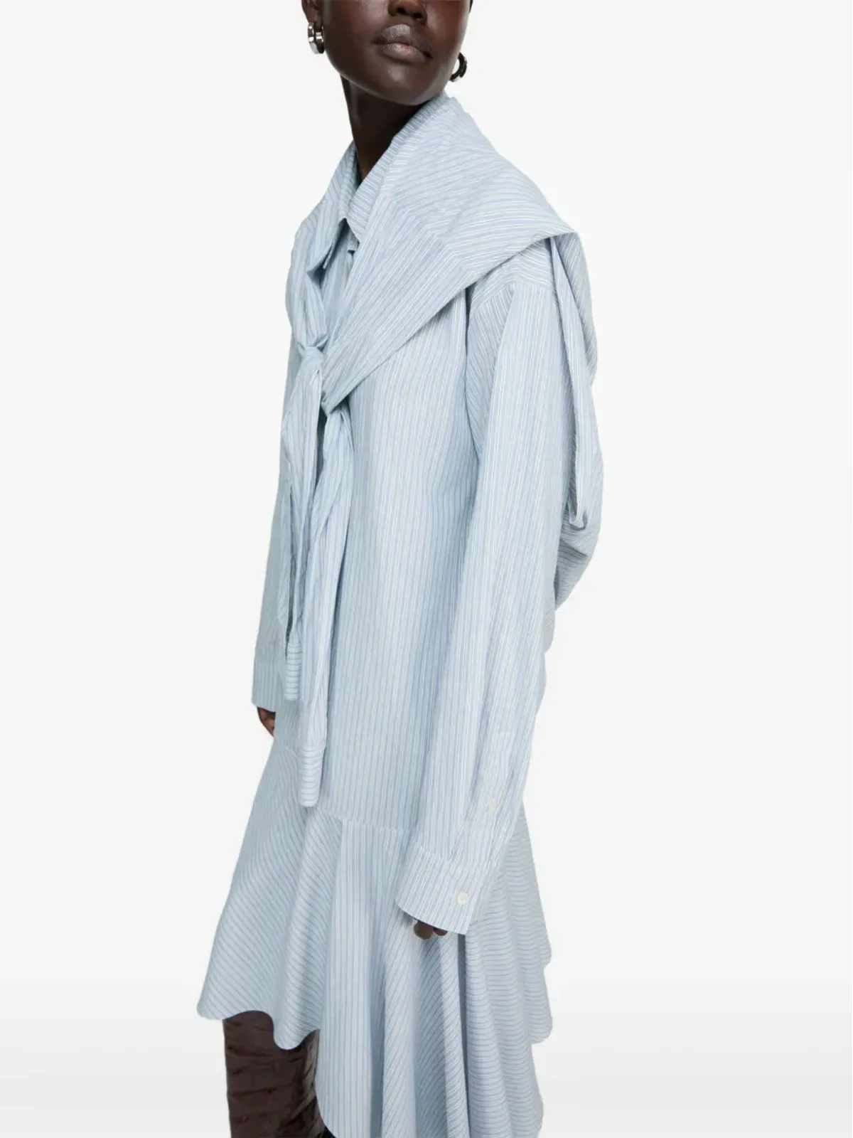 Acne Studios ストライプ柄ミディドレス - 画像5