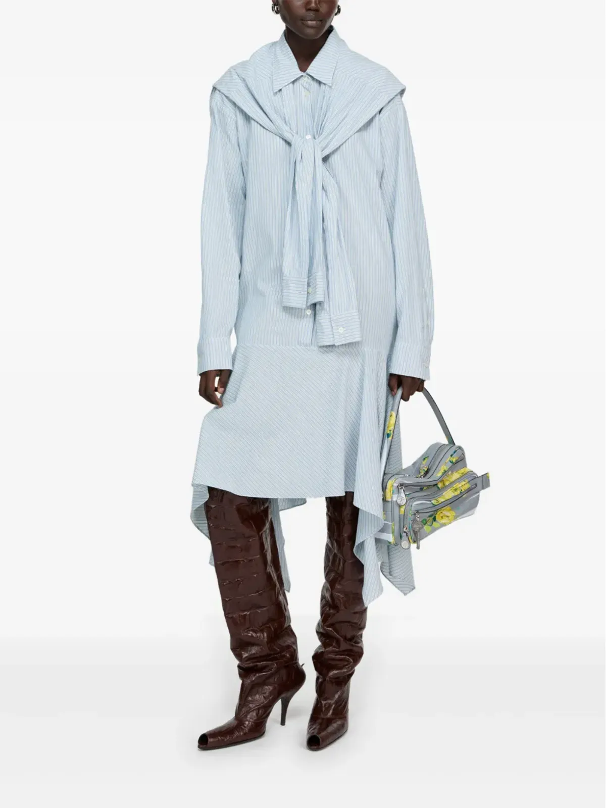 Acne Studios ストライプ柄ミディドレス - 画像2