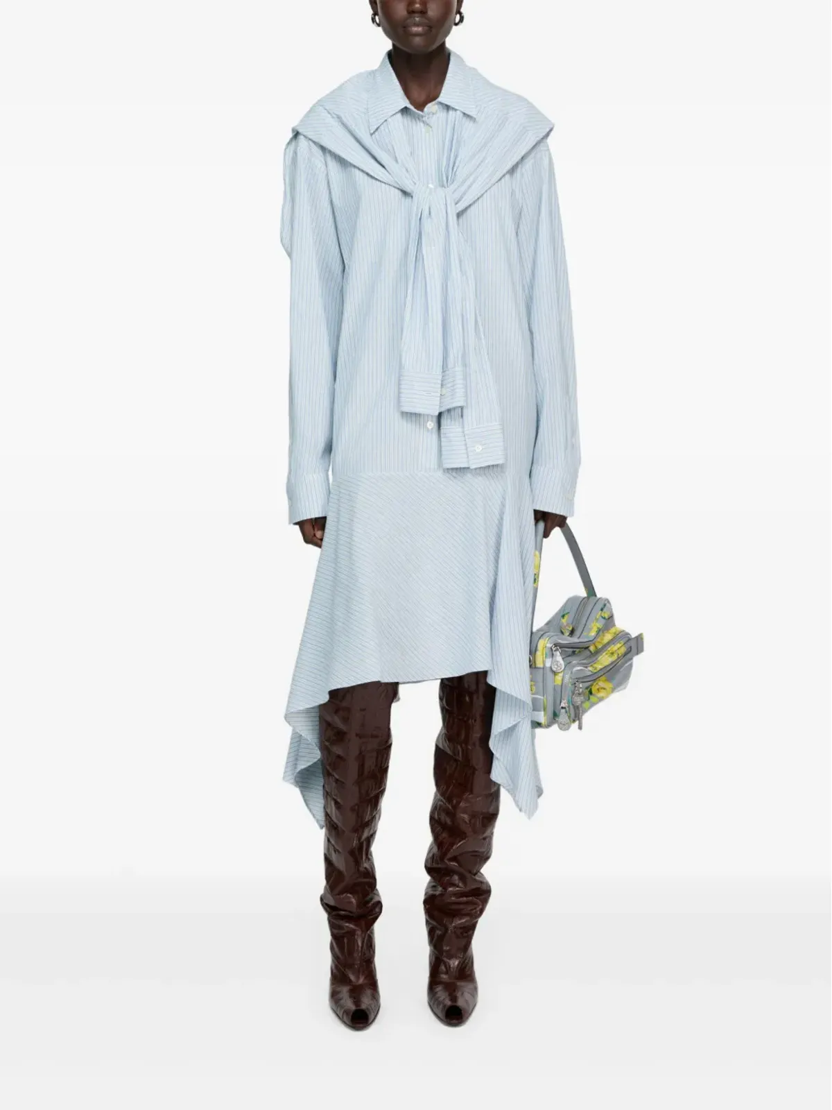 Acne Studios ストライプ柄ミディドレス - 画像3