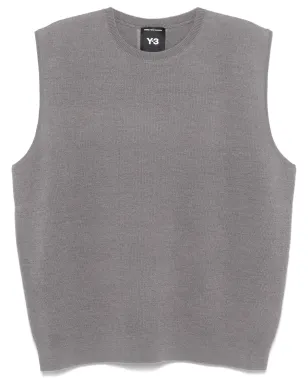 Y-3 3ストライプニットベスト - グレー - サムネイル1