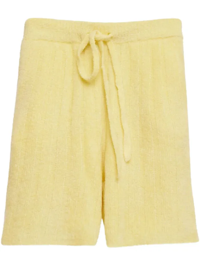 The Elder Statesman The Elder Statesman リブ編みショートパンツ - イエローの商品画像