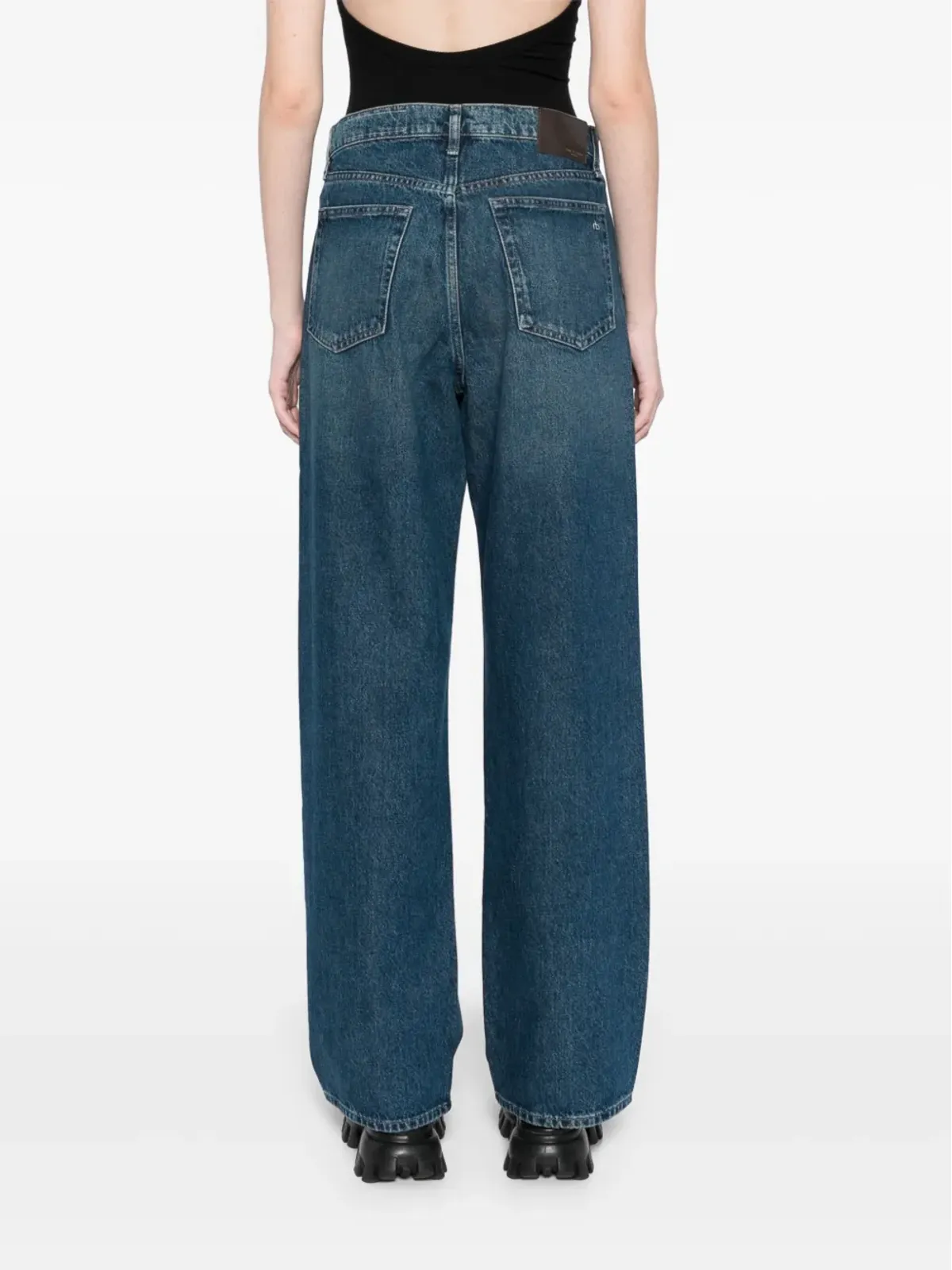 rag & bone シア ハイライズ・ストレートジーンズ - 画像4