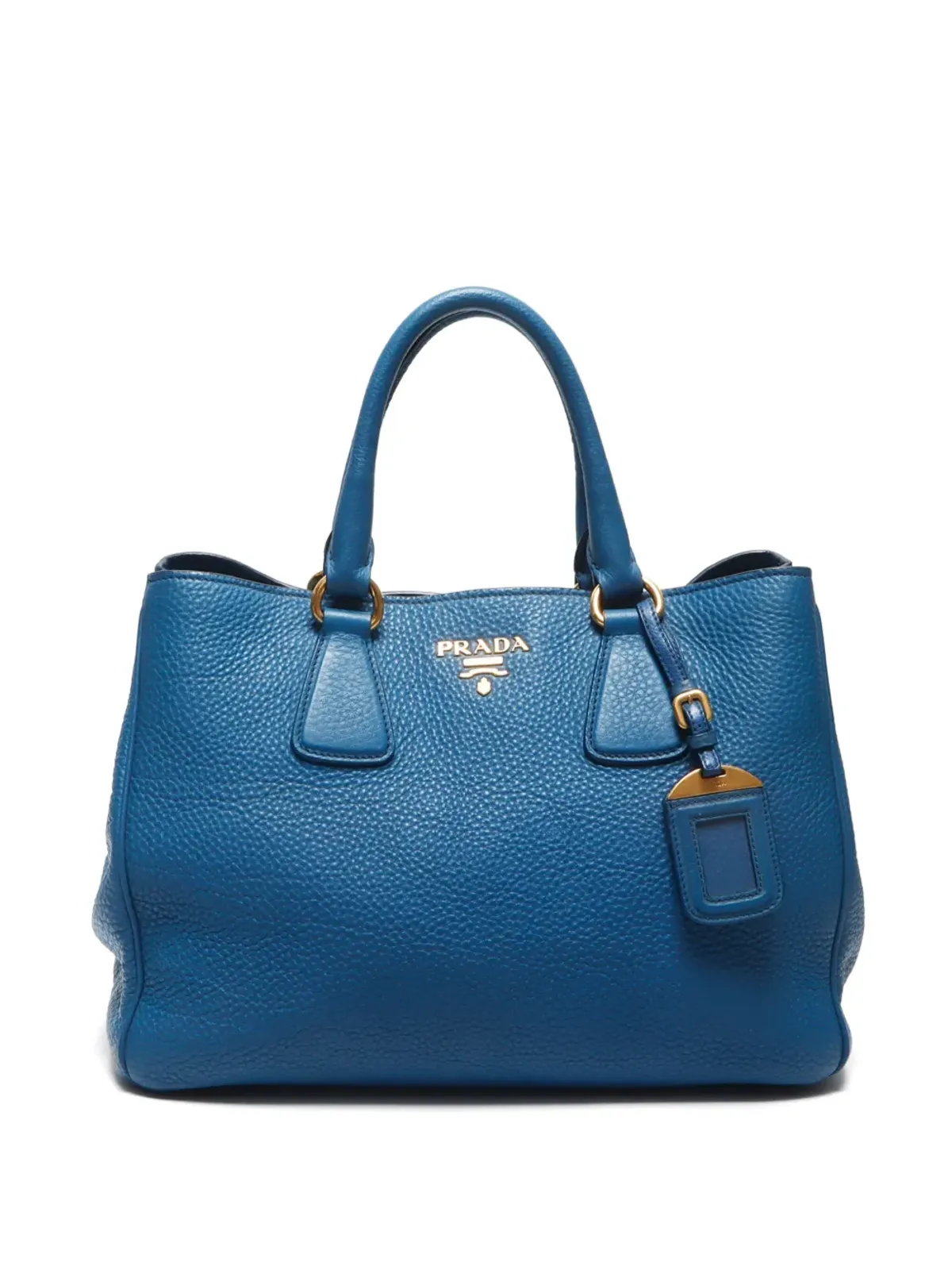 Prada ビンテージ 2000年代 ロゴレタリング ハンドバッグ ブルー - 画像1