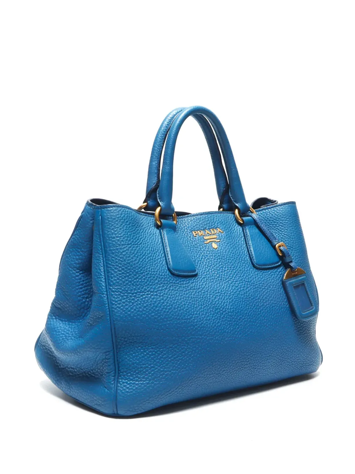 Prada ビンテージ 2000年代 ロゴレタリング ハンドバッグ ブルー - 画像3