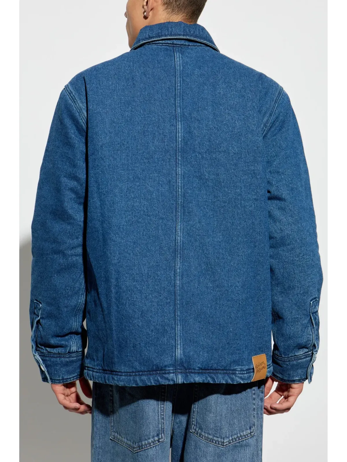 Maison Kitsuné パッド入り ワークウェア デニムジャケット ブルー - 画像4