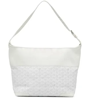 Goyard ビンテージ 2013 Goyardine Grenadine ホーボーバッグ - ホワイト - サムネイル1