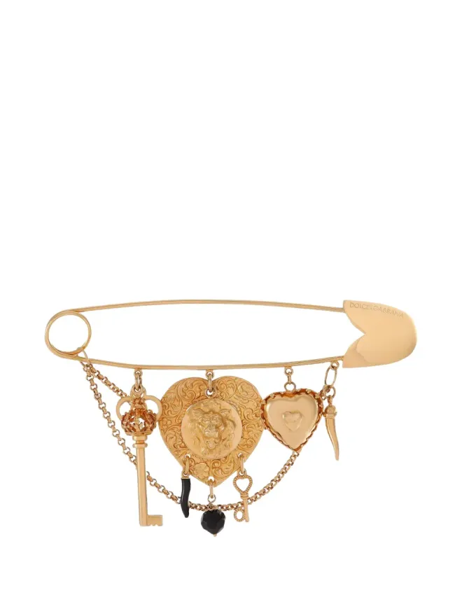 Dolce & Gabbana Dolce & Gabbana デボーション チャーム ピン - ゴールドの商品画像
