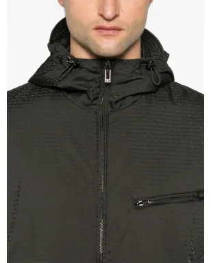 Emporio Armani ロゴジャカード フード付きブルゾン - サムネイル5
