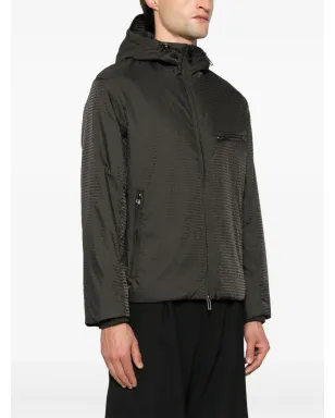 Emporio Armani ロゴジャカード フード付きブルゾン - サムネイル3