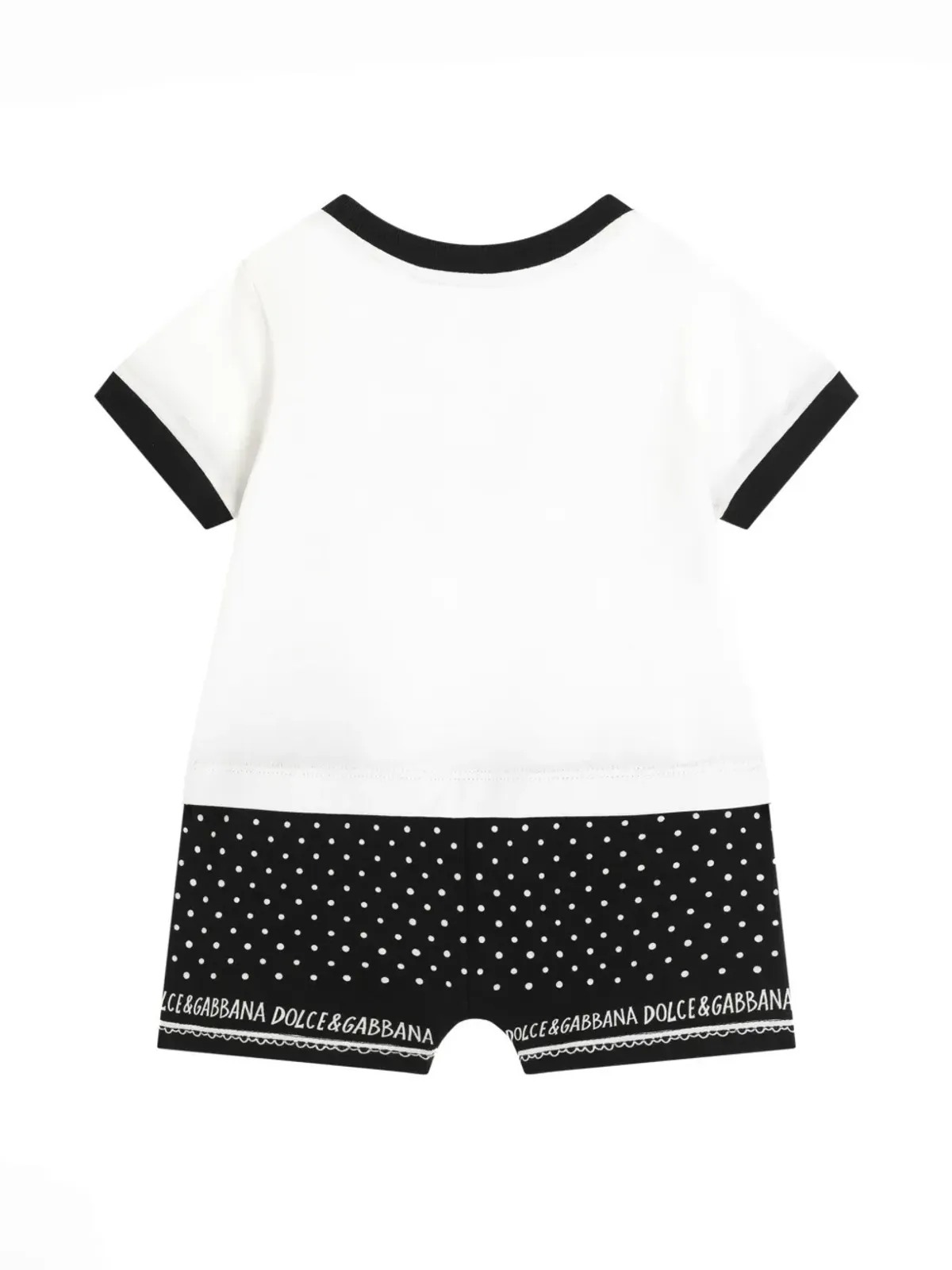 Dolce & Gabbana Kids コットン ベビー ロンパース ホワイト - 画像2