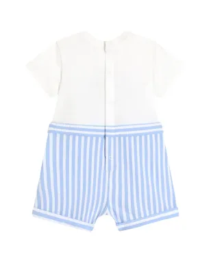 Dolce & Gabbana Kids ストライプ ロンパース - ホワイト - サムネイル2