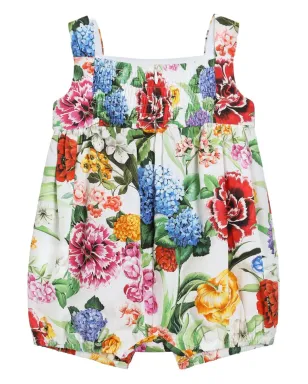 Dolce & Gabbana Kids 花柄プリントショートパンツ - ホワイト - サムネイル2