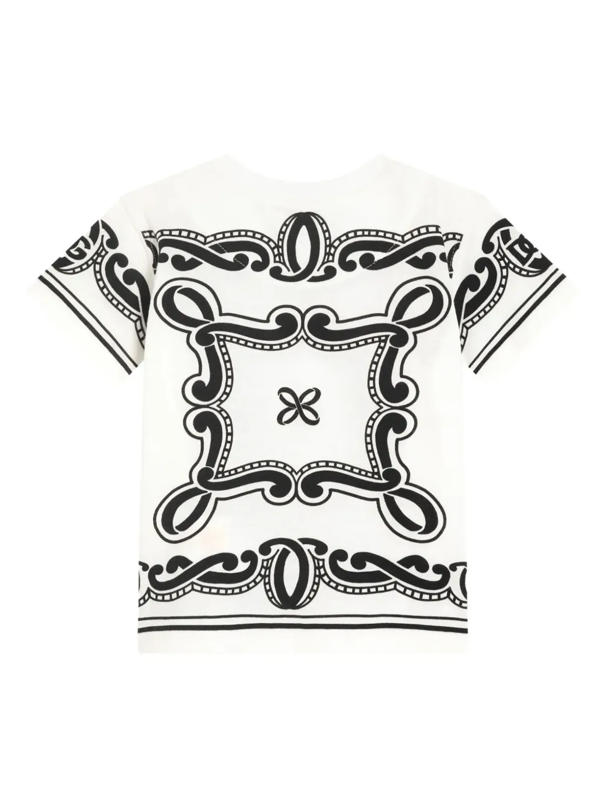 Dolce & Gabbana Kids バンダナ柄Tシャツ - ホワイト - 画像2