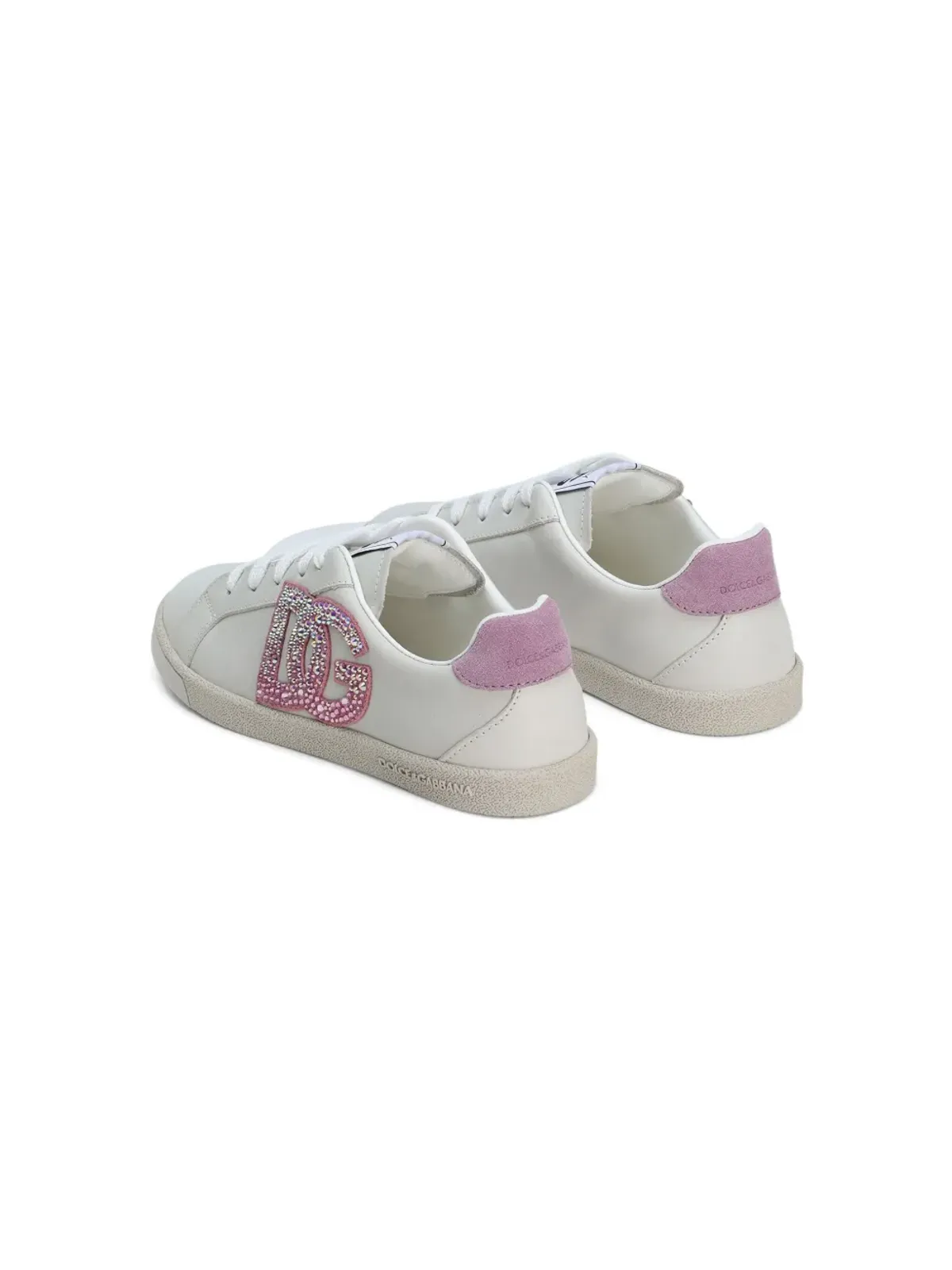 Dolce & Gabbana Kids ロゴアップリケ スニーカー - ホワイト - 画像3