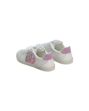 Dolce & Gabbana Kids ロゴアップリケ スニーカー - ホワイト - サムネイル3