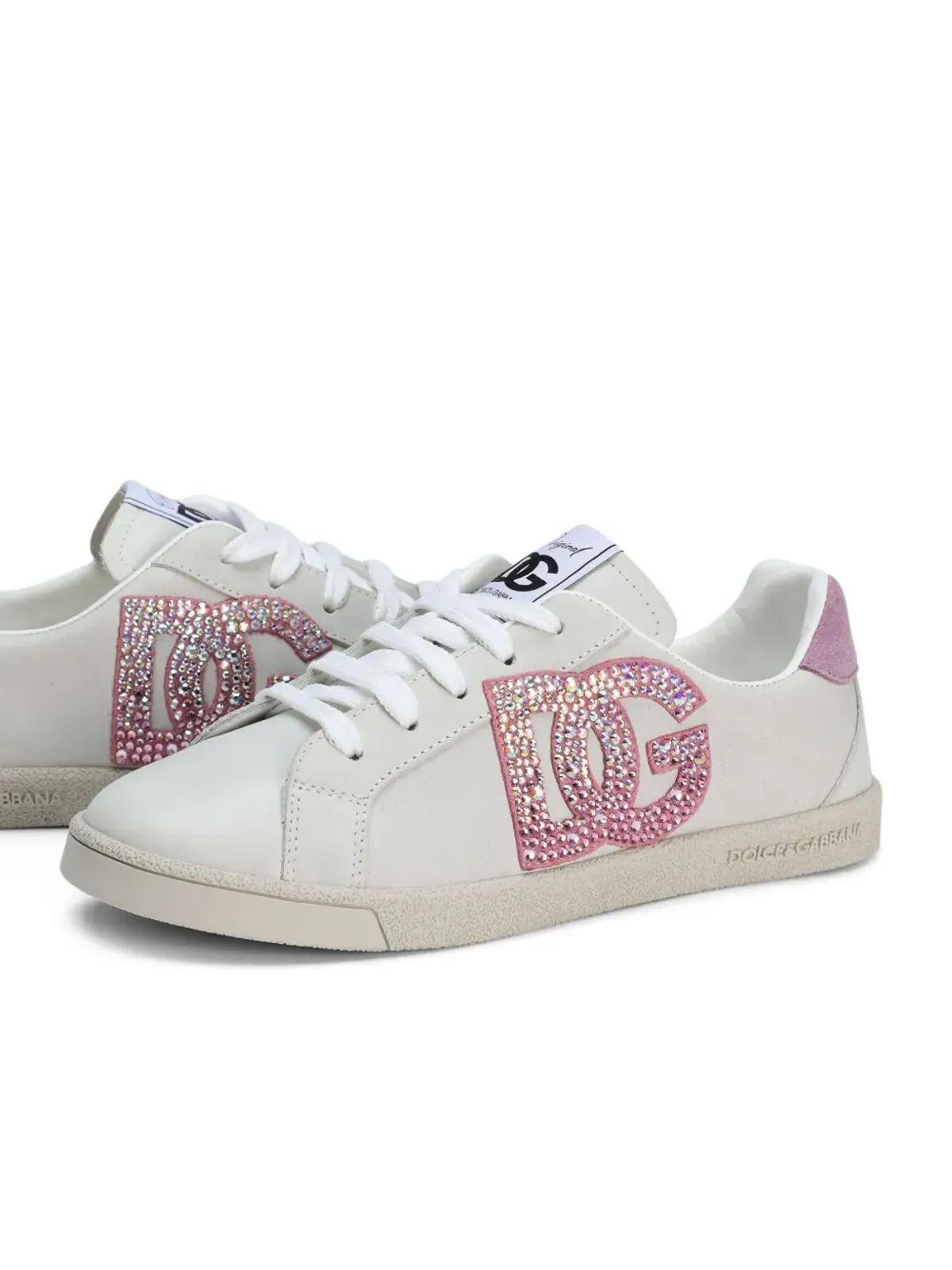 Dolce & Gabbana Kids ロゴアップリケ スニーカー - ホワイト - 画像4