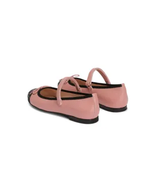 Dolce & Gabbana Kids ロゴエンボス バレエフラット - サムネイル3