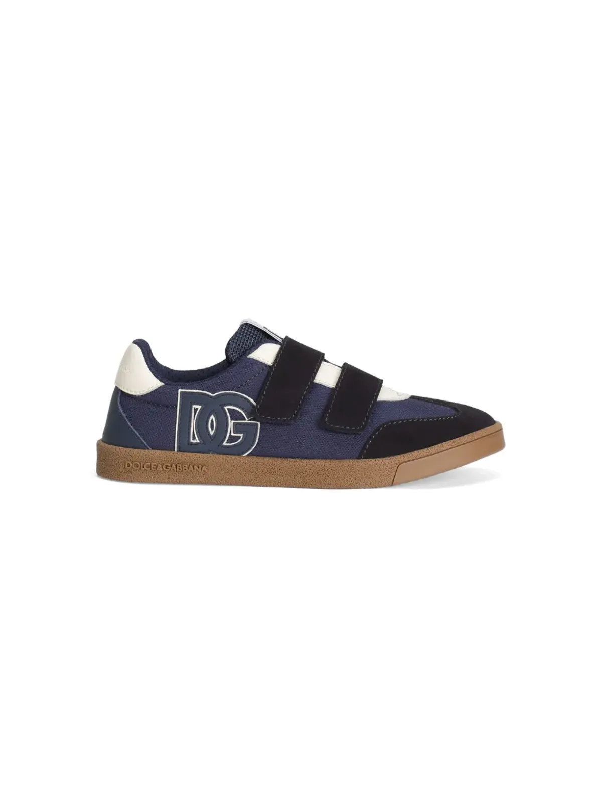 Dolce & Gabbana Kids ロゴパッチスニーカー ブルー - 画像2