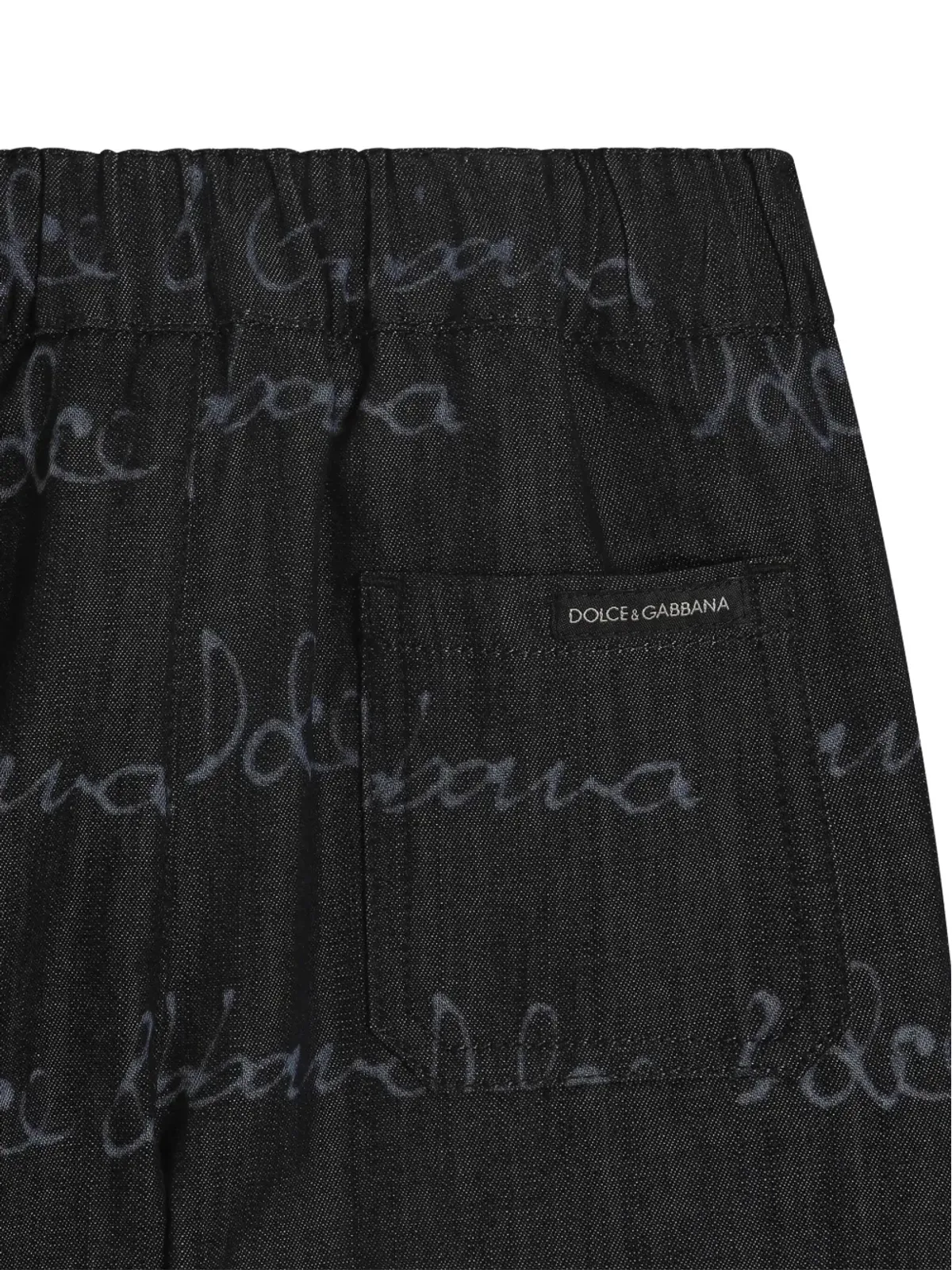 Dolce & Gabbana Kids ロゴプリント ショーツ ブルー - 画像4