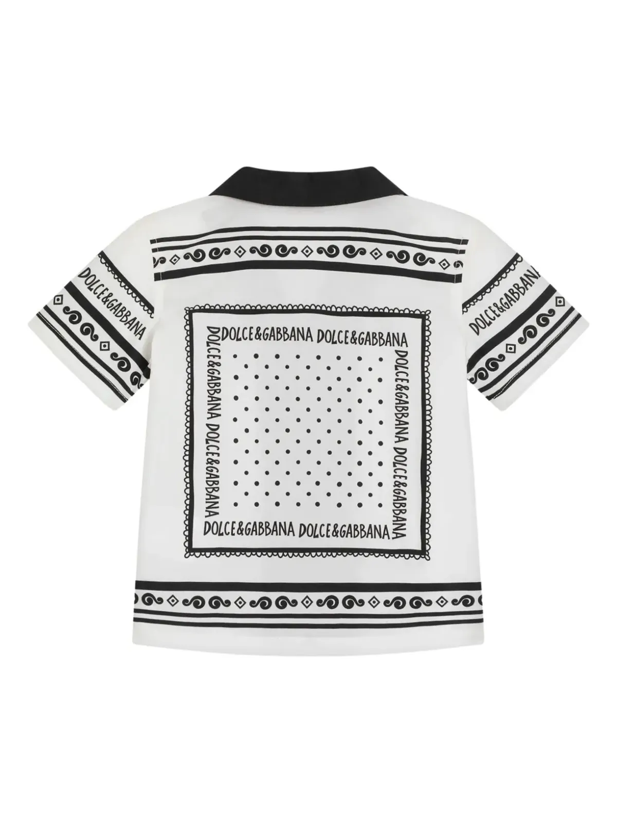 ビンテージ Dolce & Gabbana Kids バンダナ柄シャツ - ホワイト - 画像2