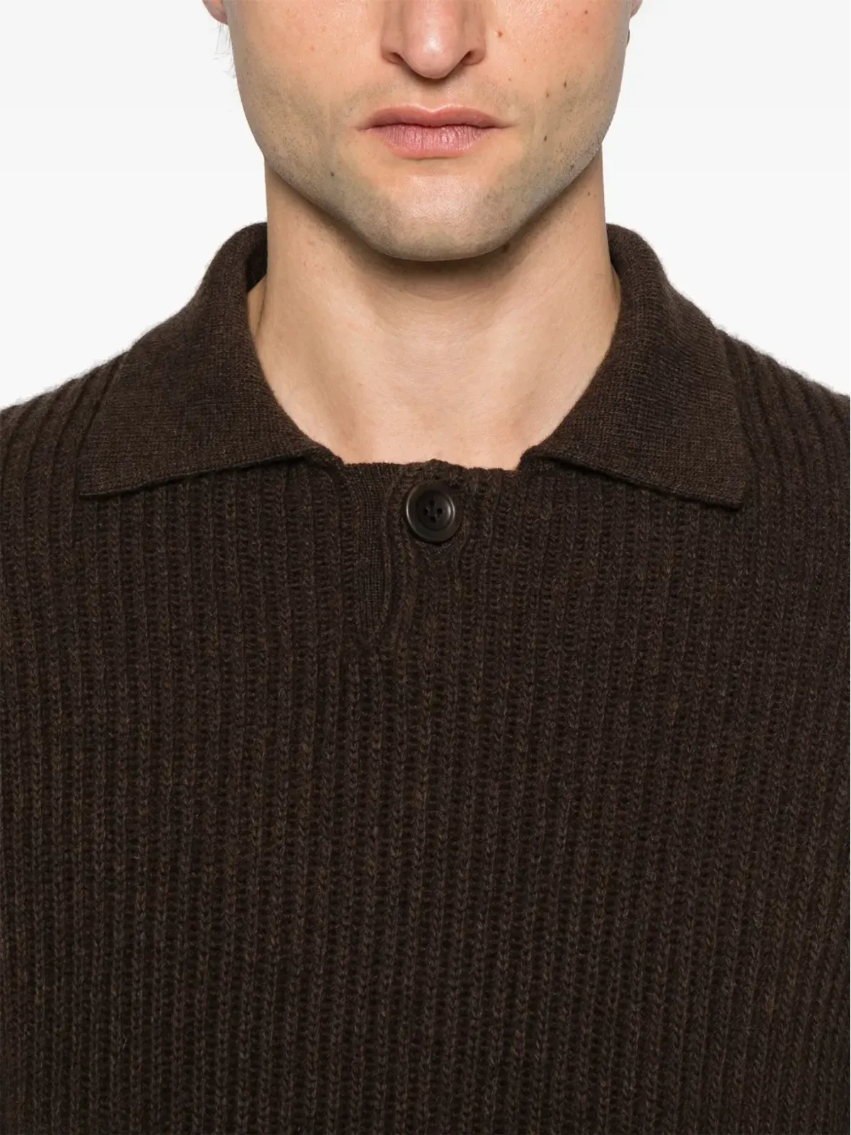 Emporio Armani フィッシャーマンズニット ポロシャツ - 画像4