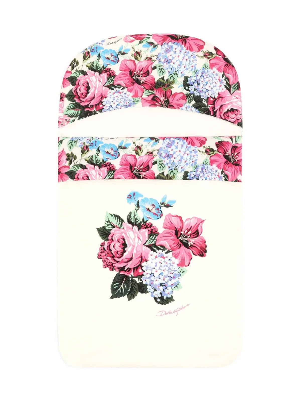 Dolce & Gabbana Kids 花柄プリントのスリーピングバッグ - 画像1