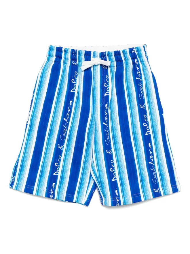 Dolce & Gabbana Kids Dolce & Gabbana Kids ストライプ柄スイムショーツの商品画像