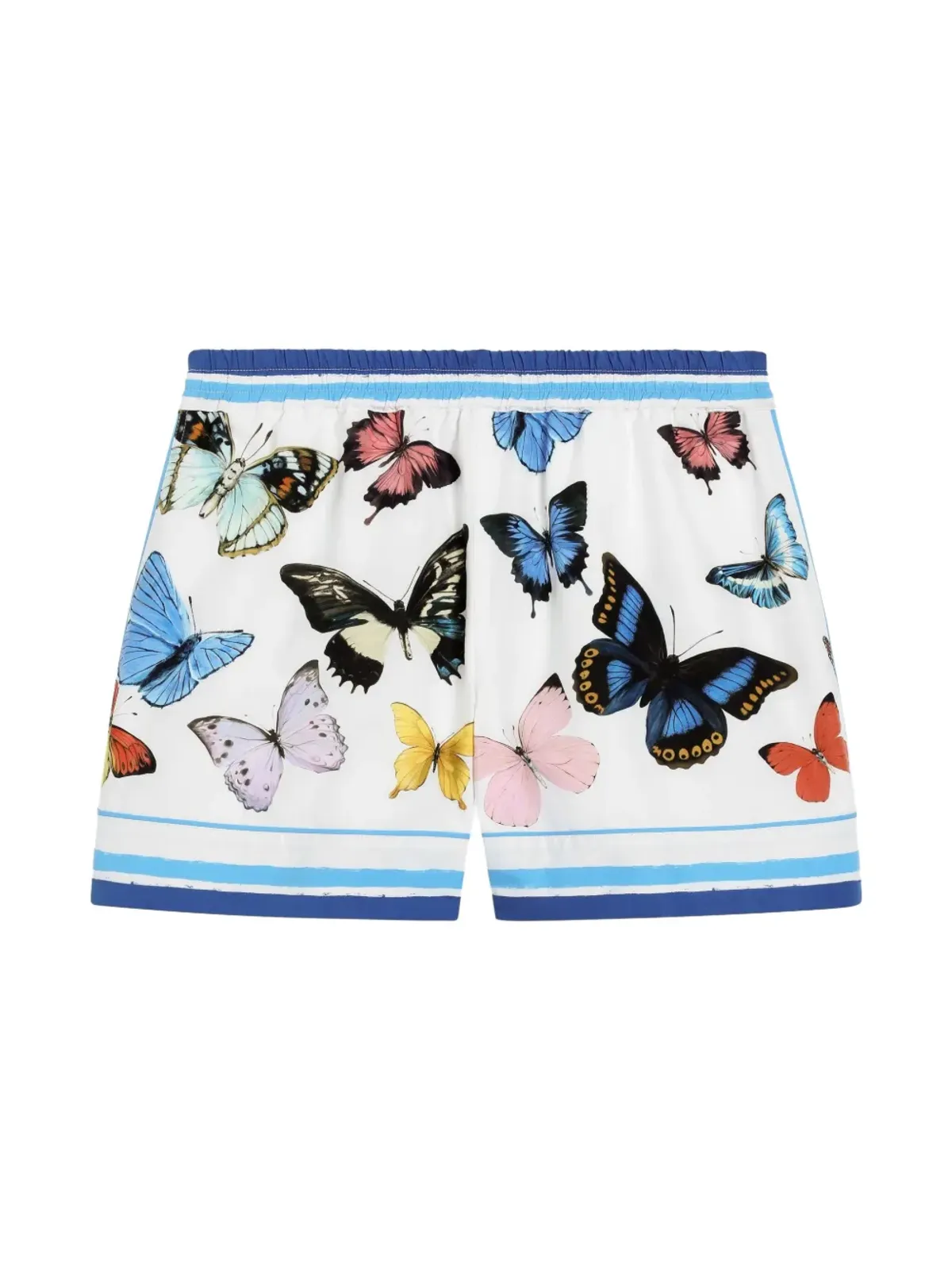 Dolce & Gabbana Kids 蝶プリントショートパンツ - ホワイト - 画像2