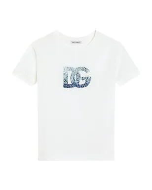 Dolce & Gabbana Kids ロゴ入り Tシャツ - ホワイト - サムネイル1