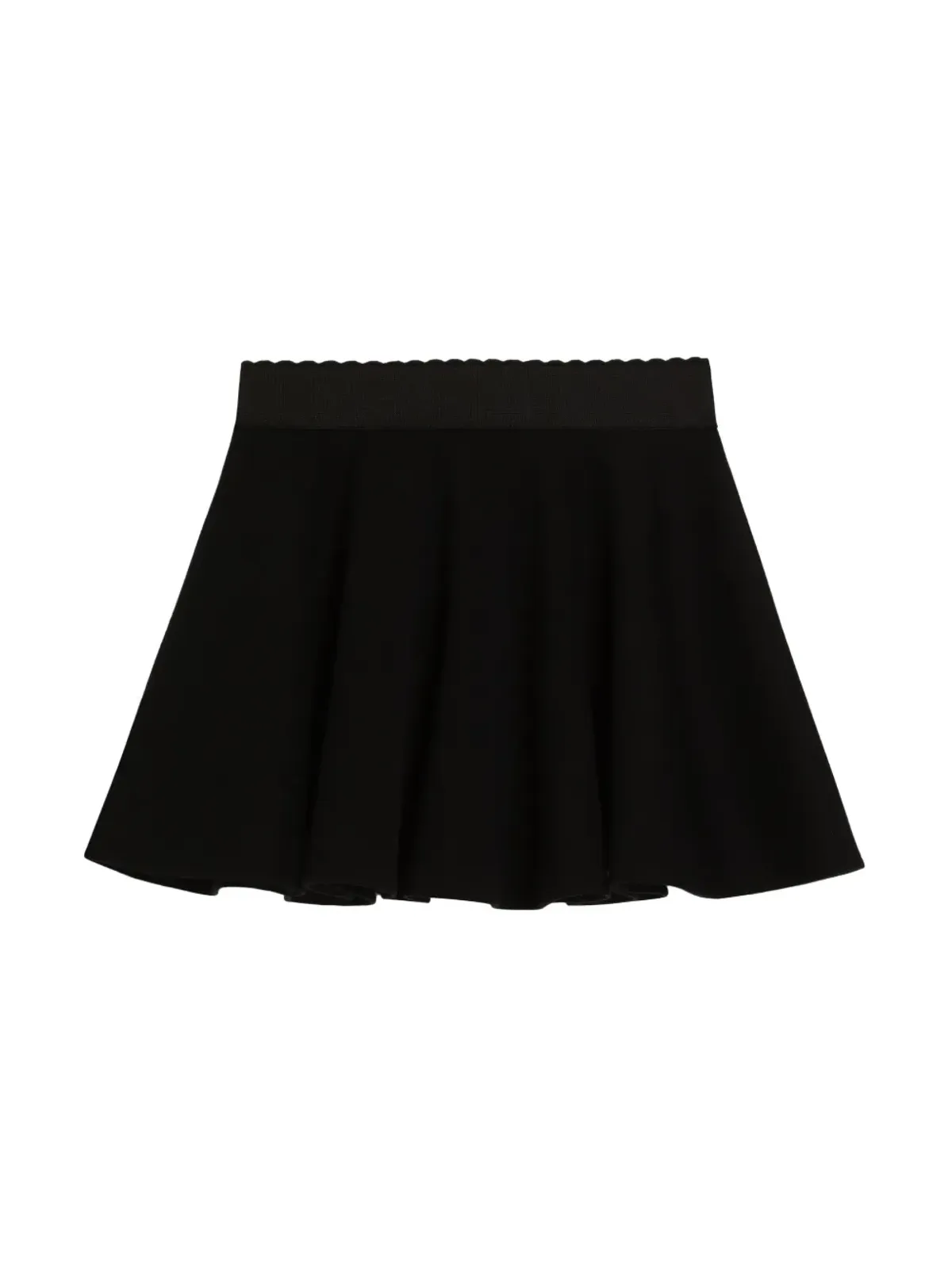 Dolce & Gabbana Kids 刺繍ロゴスカート - ブラック - 画像2