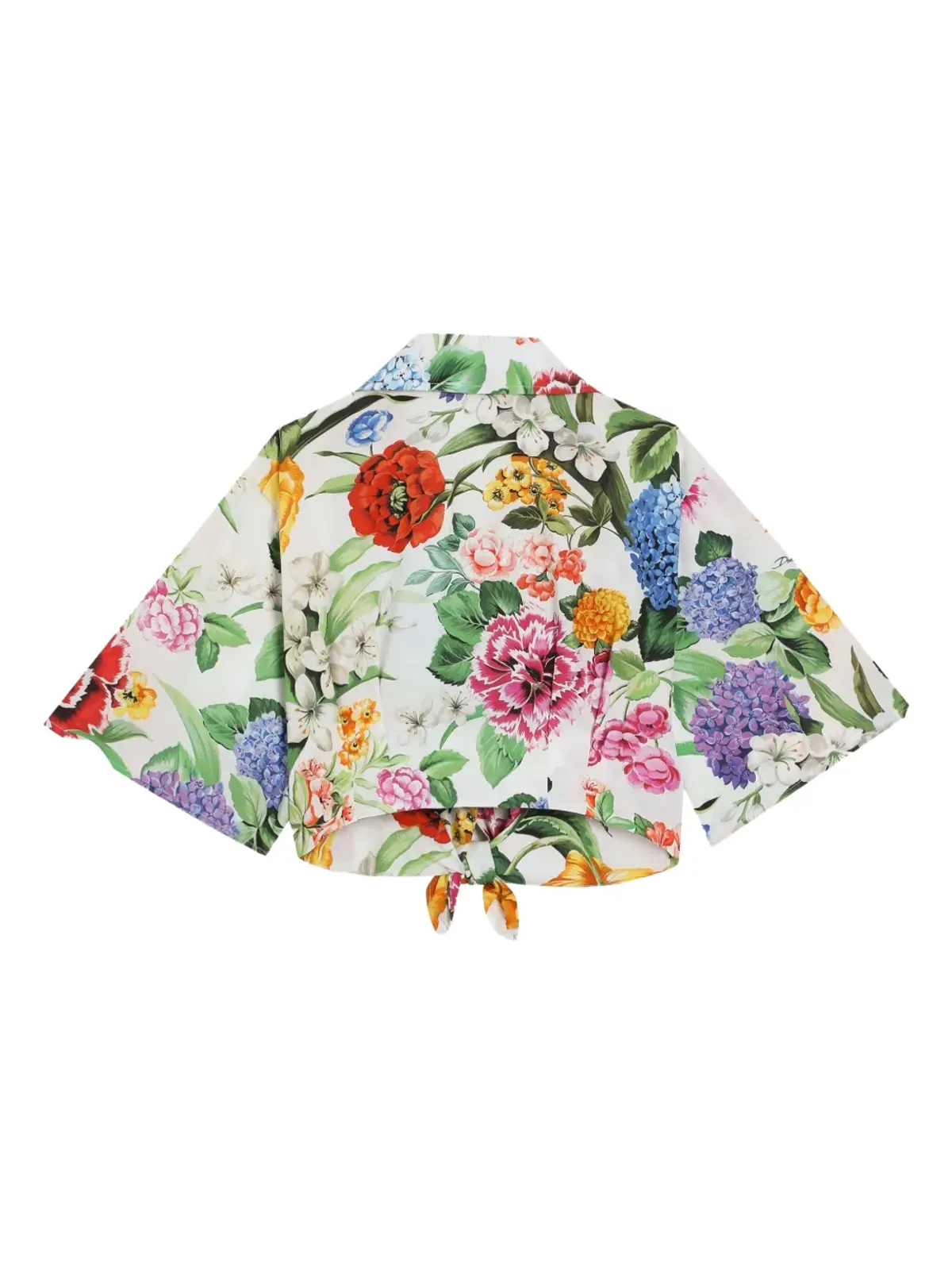 Dolce & Gabbana Kids 花柄プリントシャツ - ホワイト - 画像2