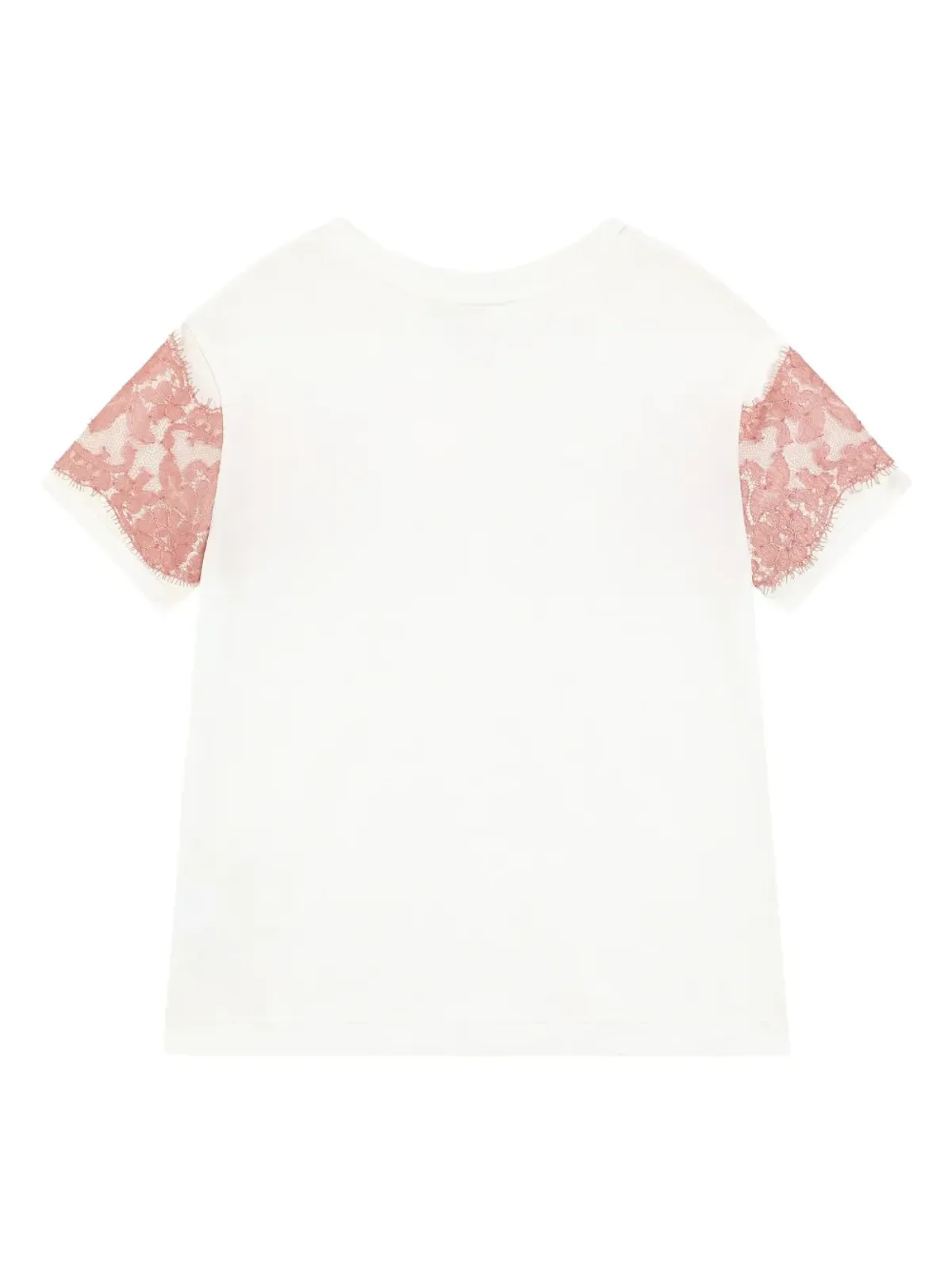 Dolce & Gabbana Kids レースディテールTシャツ - 画像2