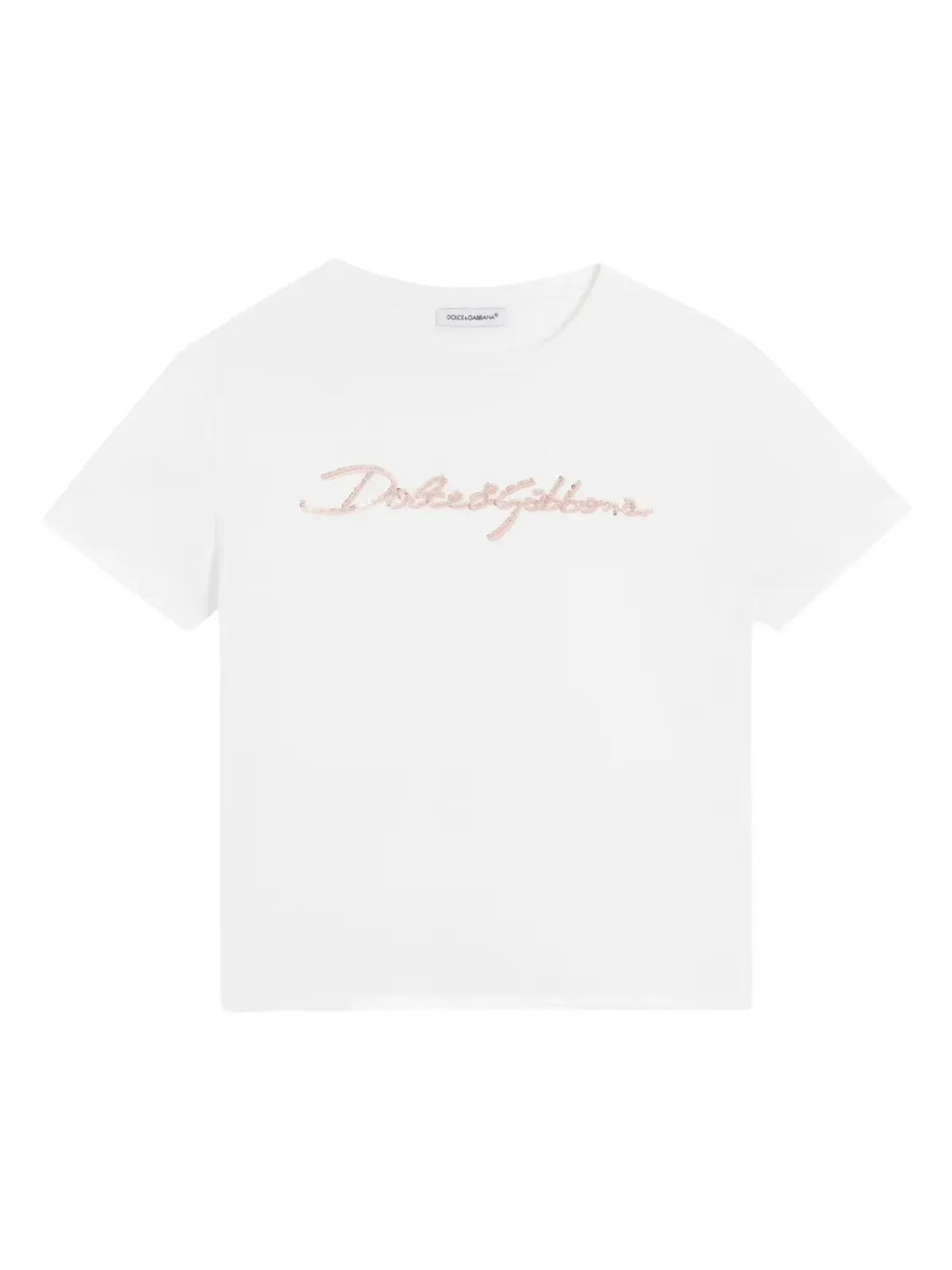 Dolce & Gabbana Kids ロゴ入り Tシャツ ホワイト - 画像1