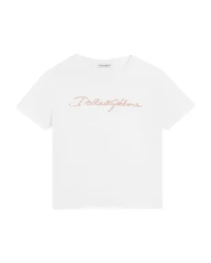 Dolce & Gabbana Kids ロゴ入り Tシャツ ホワイト - サムネイル1