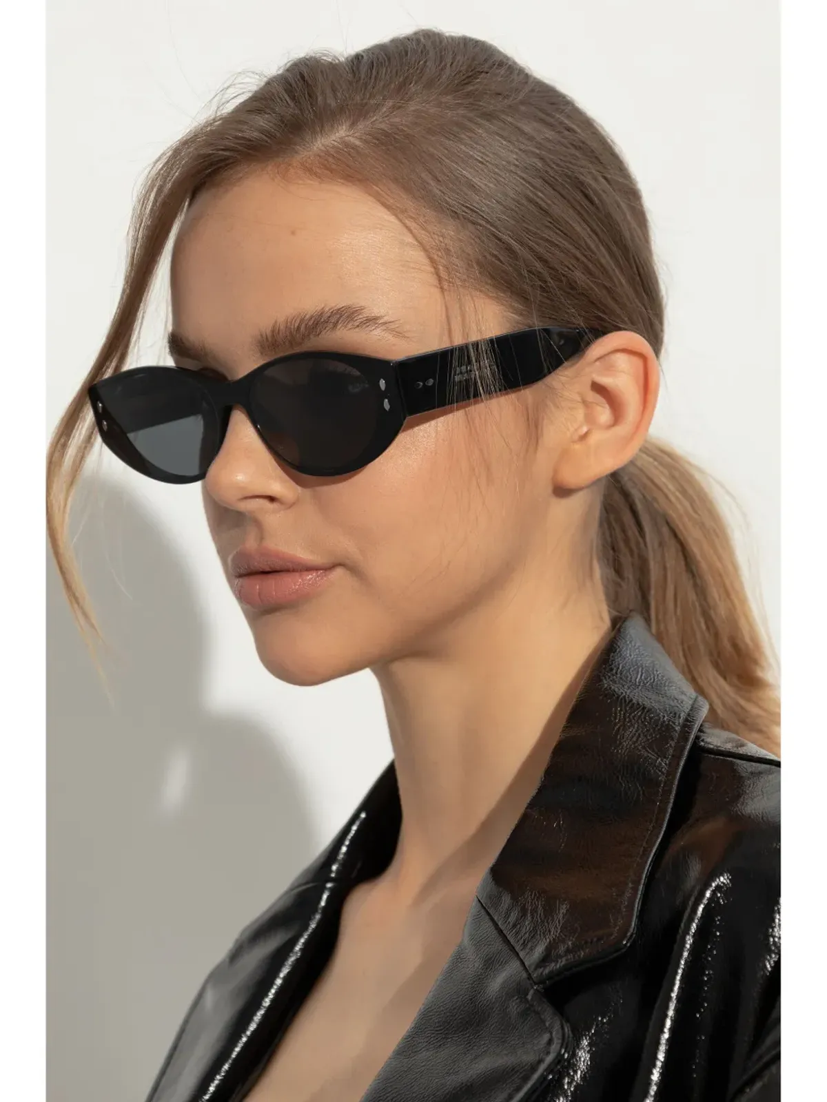 Isabel Marant Eyewear oval-frame sunglasses - Black - 画像2