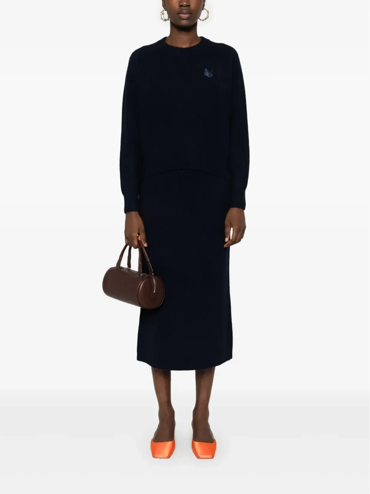Maison Kitsuné Bold Fox Head-patch セーター - Blue - 画像2