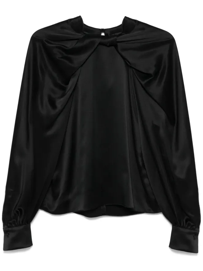 Max Mara Max Mara キー ブラウス - ブラックの商品画像