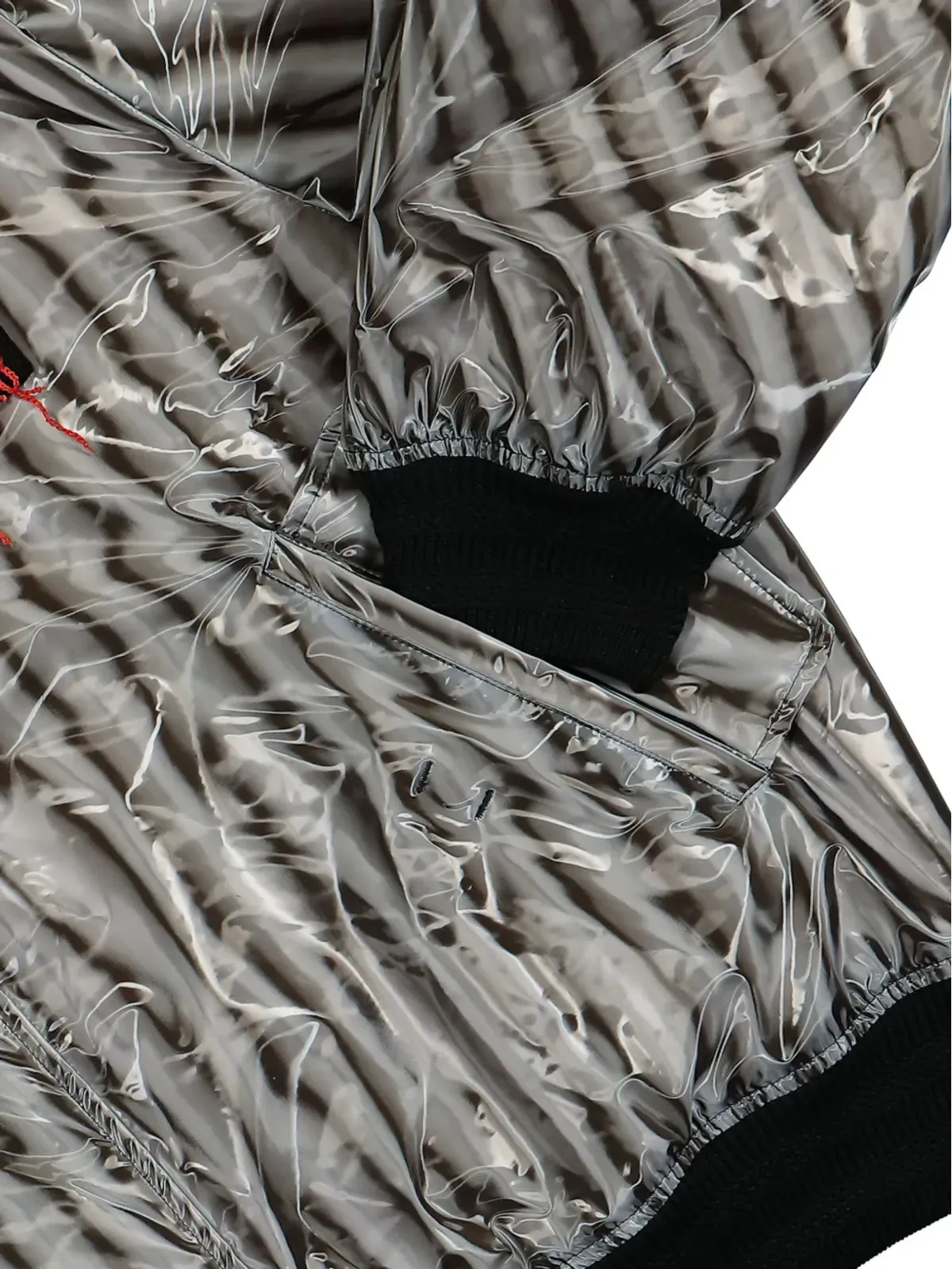 Walter Van Beirendonck ロゴパッチボンバージャケット - 画像4