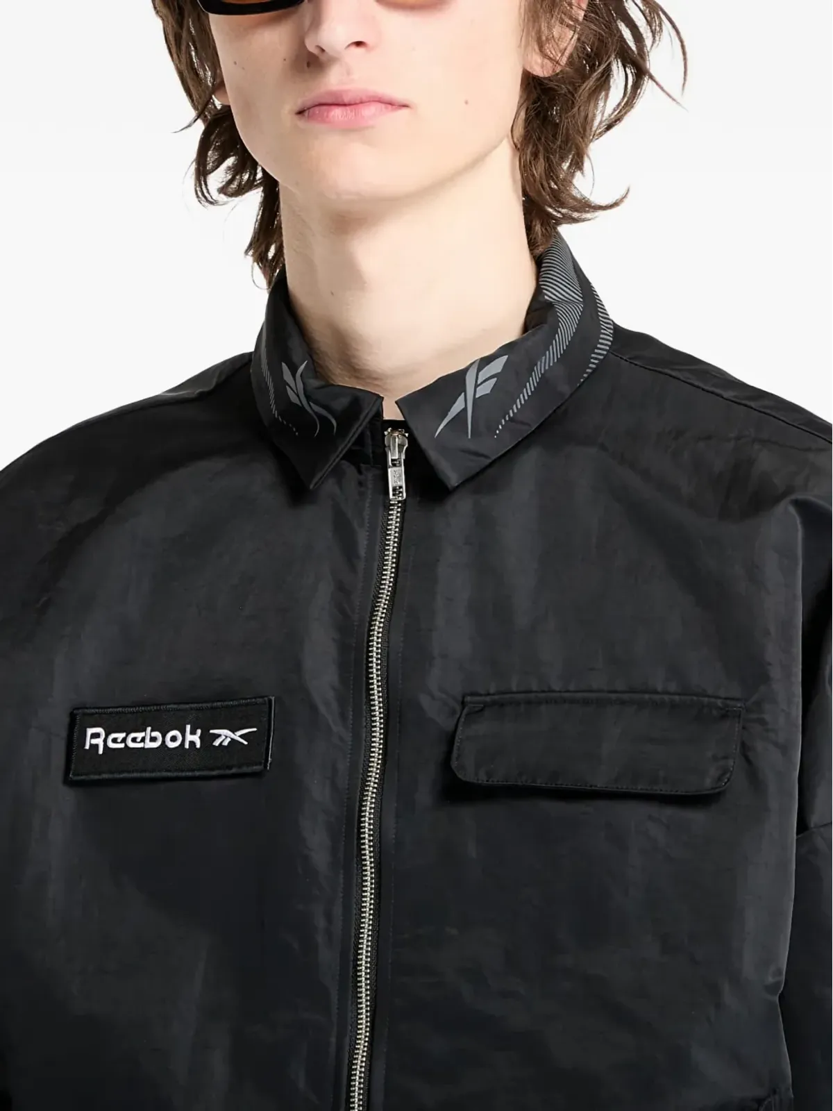Reebok UNIFORM ジップ付きシャツジャケット - 画像5