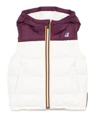 K Way Kids P. Le Vrai 3.0 Orlan Heavy Warm gilet - White - サムネイル1