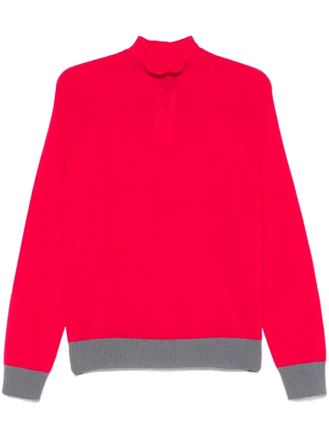 Emporio Armani Emporio Armani コントラストトリム セーター - ピンクの商品画像